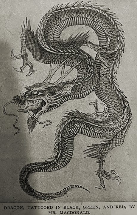 Tatuaje de dragón hecho por Sutherland Macdonald