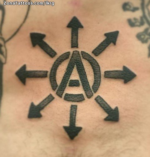 Tattoo Of Chaos Anarchy Symbols