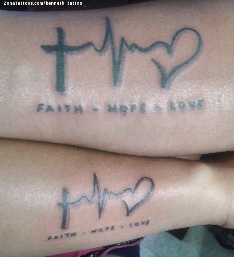 Tattoo De Faith Hope Love