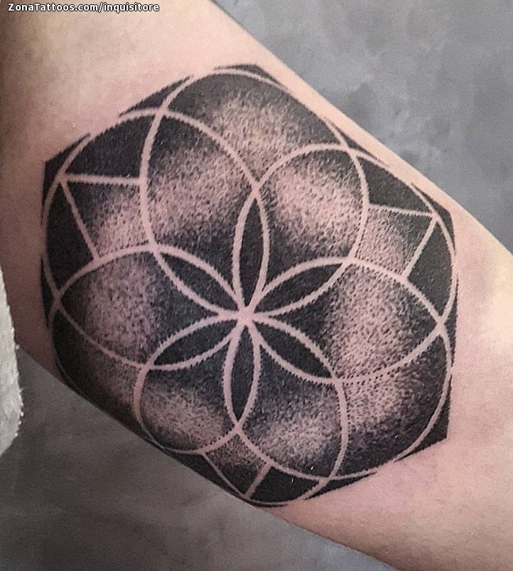 Tattoo Of Mandalas Geometrics Pointillism