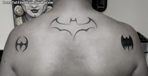 Watercolor Batman Logo tattoo by Uncl Paul Knows  Photo 16025