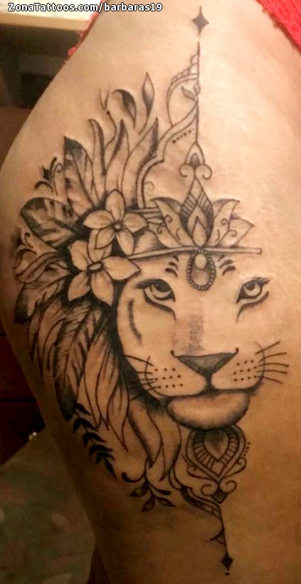 45 Stunning Lion Tattoos To Try Right Now For Thighs  Psycho Tats