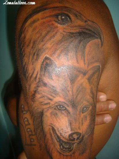 Tatuaje de Lobos, Águilas, Animales