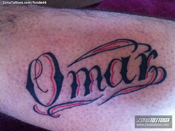 Tatuaje De Nombres Letras Omar 1502