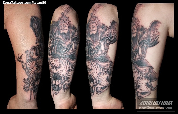 FOUR HORSEMEN OF THE APOCALYPSE FULL SLEEVE TATTOO  Tattooing By Thomas  Hooper after Albrect Durer   015  November 08 2011 Hoopers Electric