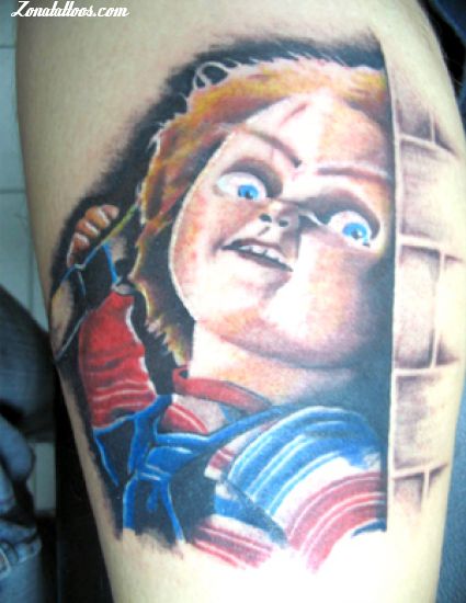 Mercer Draws Things  Added this Chucky piece and leviathan cross to