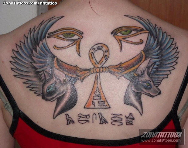Tatuaje de Egipcios, Espalda