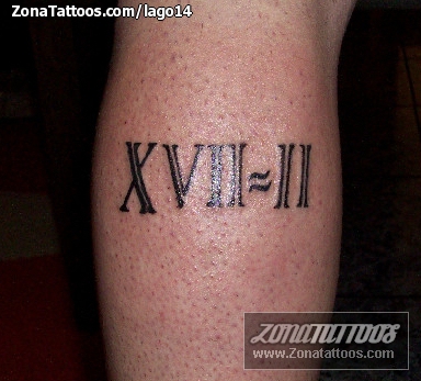 Tatuaje de Números Romanos