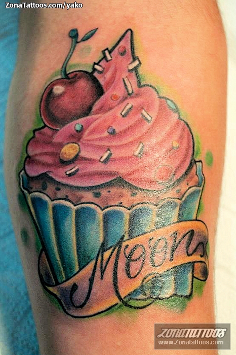 Space Cupcake Tattoo  Tat2o