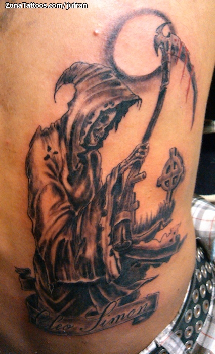 grim reaper military tattoos