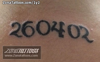 Tatuaje de Números