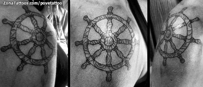 Broken Ship Wheel elbow for Sarah  Diamond EYE Tattoo  Facebook