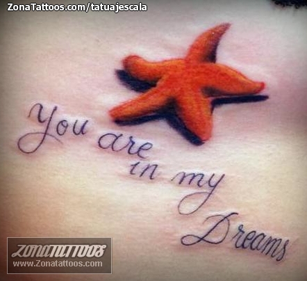 Tatuaje de Frases, Estrellas De Mar, Letras