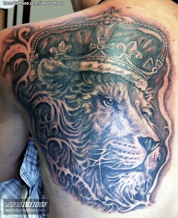Tattoo of Lions, Lion of Judah, Crowns