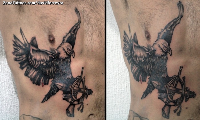 Tatuaje de Águilas, Aves, Animales
