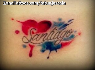 Tatuaje de Nombres, Santiago, Manchas