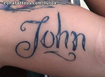 the name john tattoo