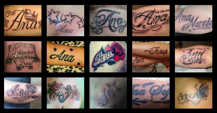 Ana Name Tattoo Designs