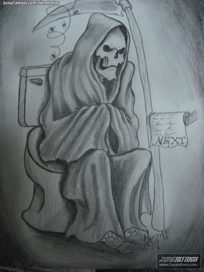 Tattoo flash photo Grim Reapers, Fun