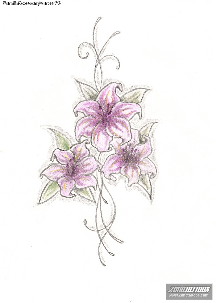 Tattoo flash photo Flowers