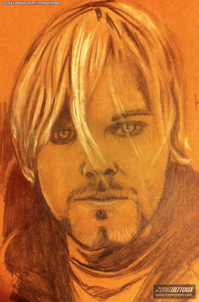 Foto de diseño Rostros, Retratos, Kurt Cobain