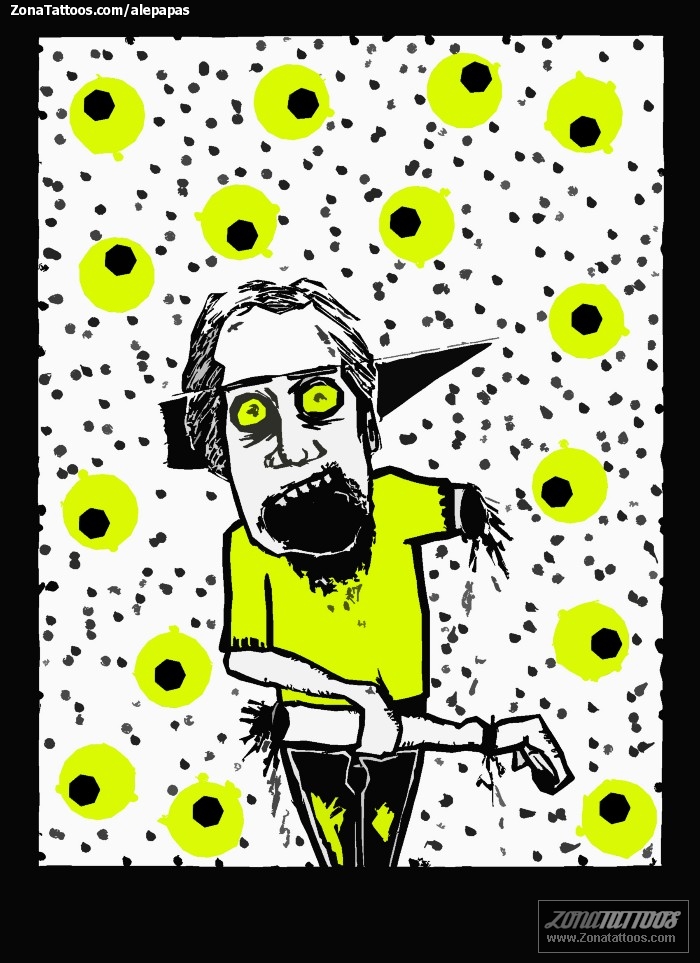 Tattoo flash photo Zombies