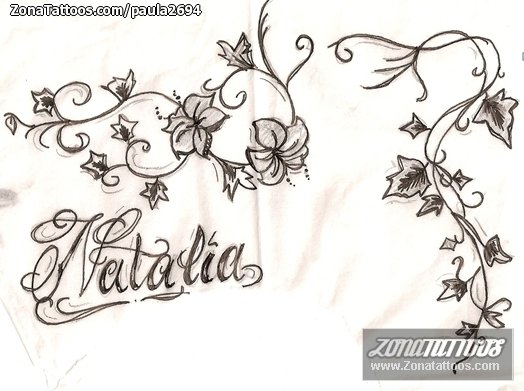 Татуировки с именем Наталья