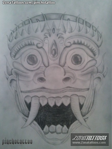 Tattoo flash photo Aztec