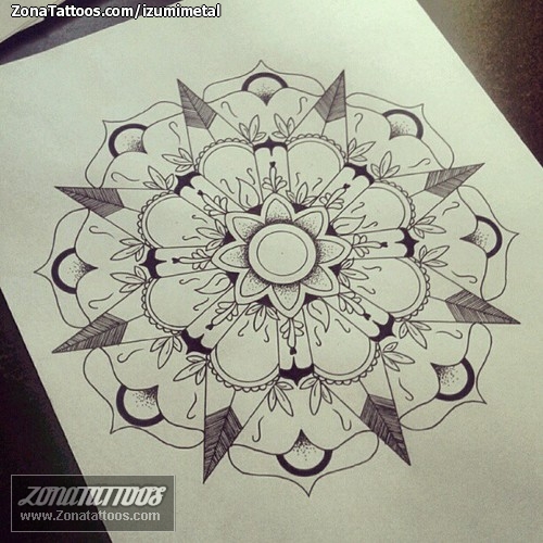 Tattoo flash photo Mandalas