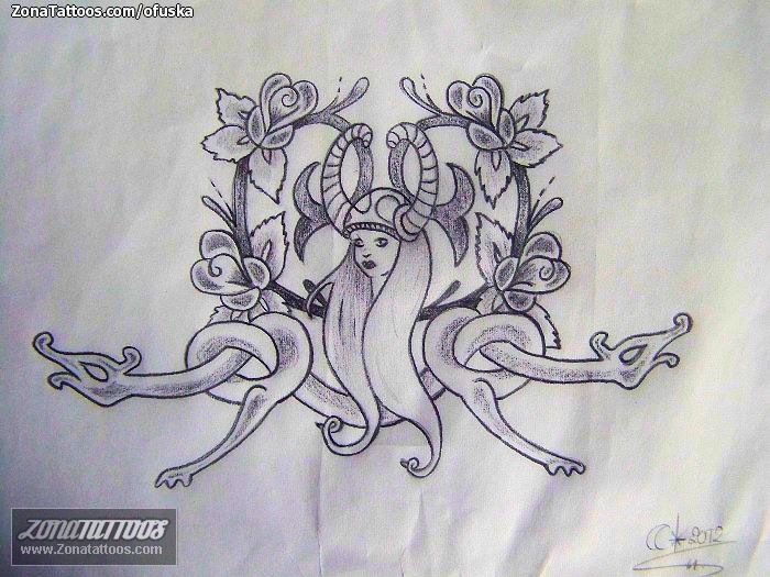 Tattoo flash photo Celtic, Flowers, Vikings