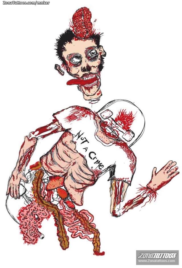 Tattoo flash photo Gore