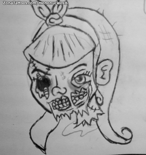 Tattoo flash photo Zombies