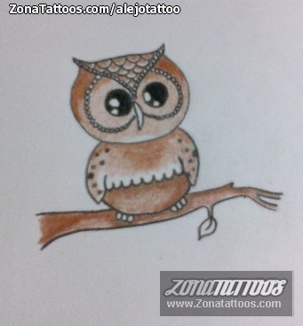 Tattoo flash photo Owls, Birds, Animals