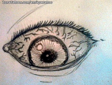 Tattoo flash photo Eyes