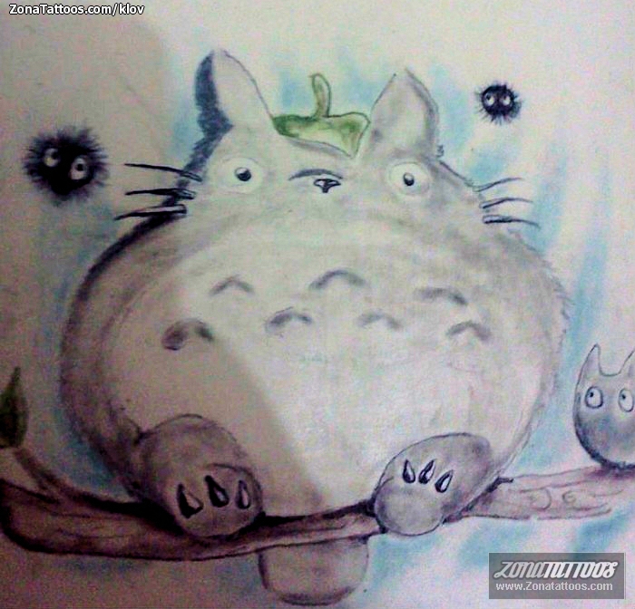 Foto de diseño Totoro, Ghibli, Manga