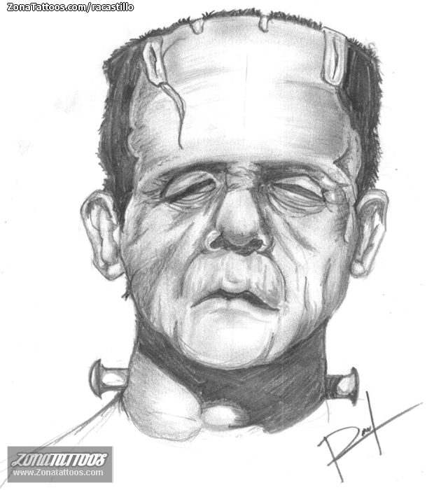 Foto de diseño Monstruos, Literatura, Frankenstein