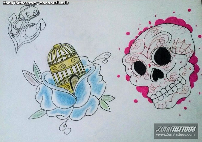 Foto de diseño Jaulas, Sugar Skull