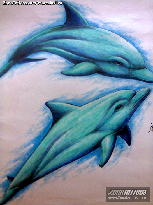 Foto de diseño Delfines, Animales