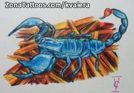 Tattoo flash photo Scorpions, Animals