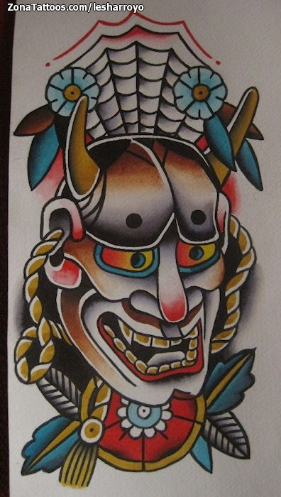 Foto de diseño Hannya, Old School, Flores