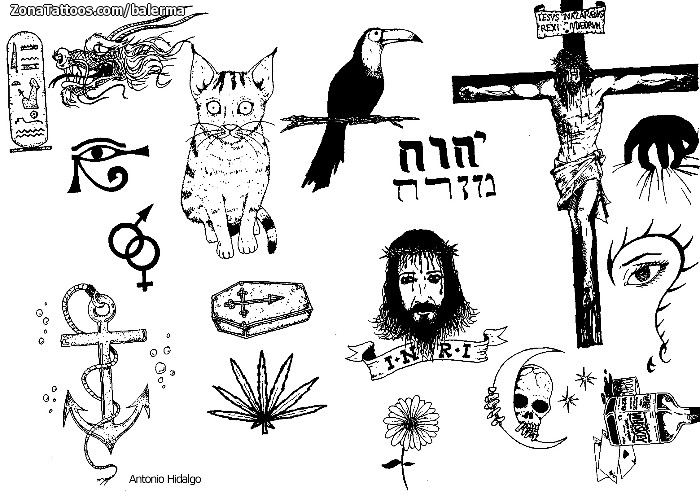 Tattoo flash photo Symbols, Fantasy, Horror