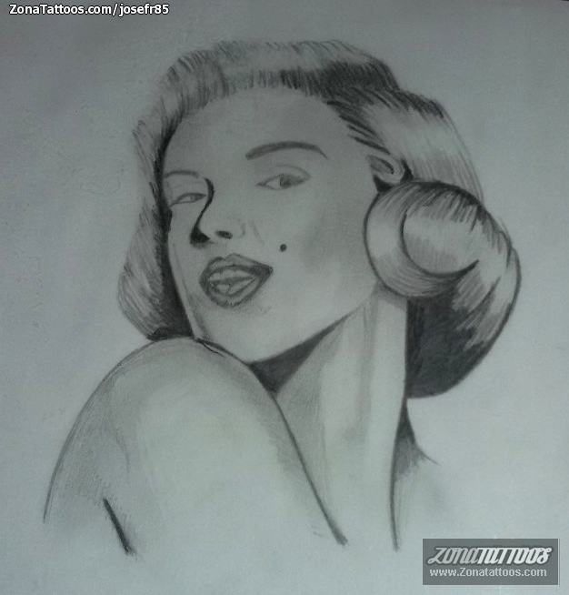 Foto de diseño Marilyn Monroe, Rostros, Personas