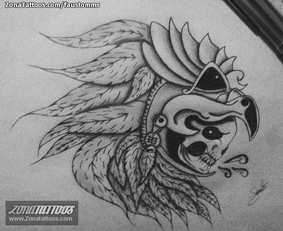 Tattoo flash photo Prehispanic