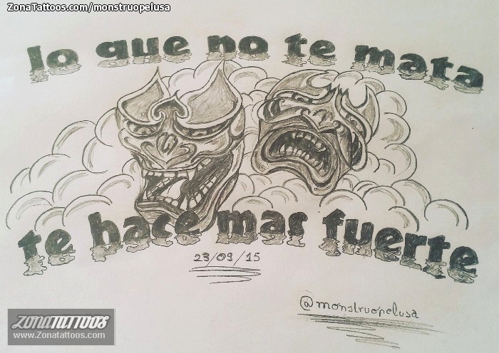 Foto de diseño Máscaras, Frases, Letras