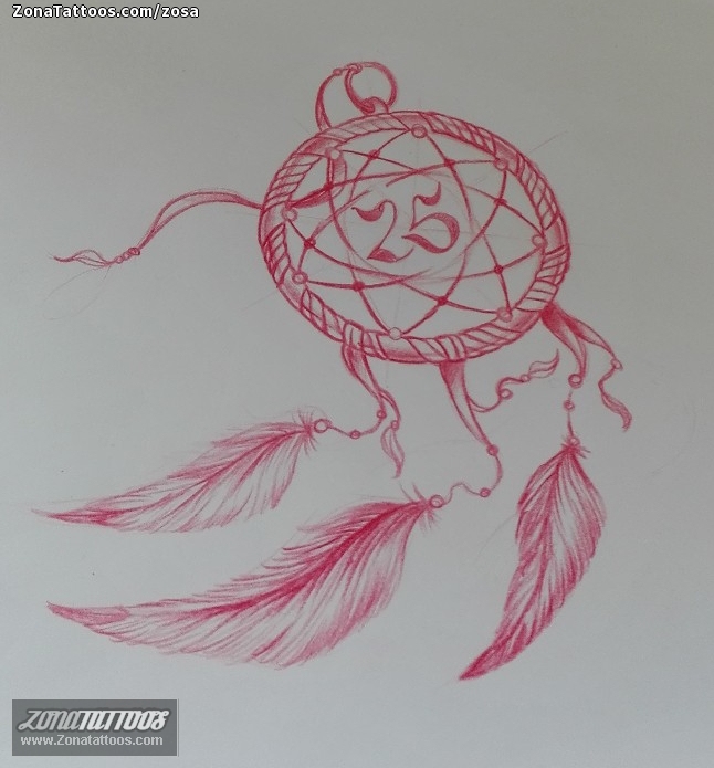 Tattoo flash photo Dreamcatcher