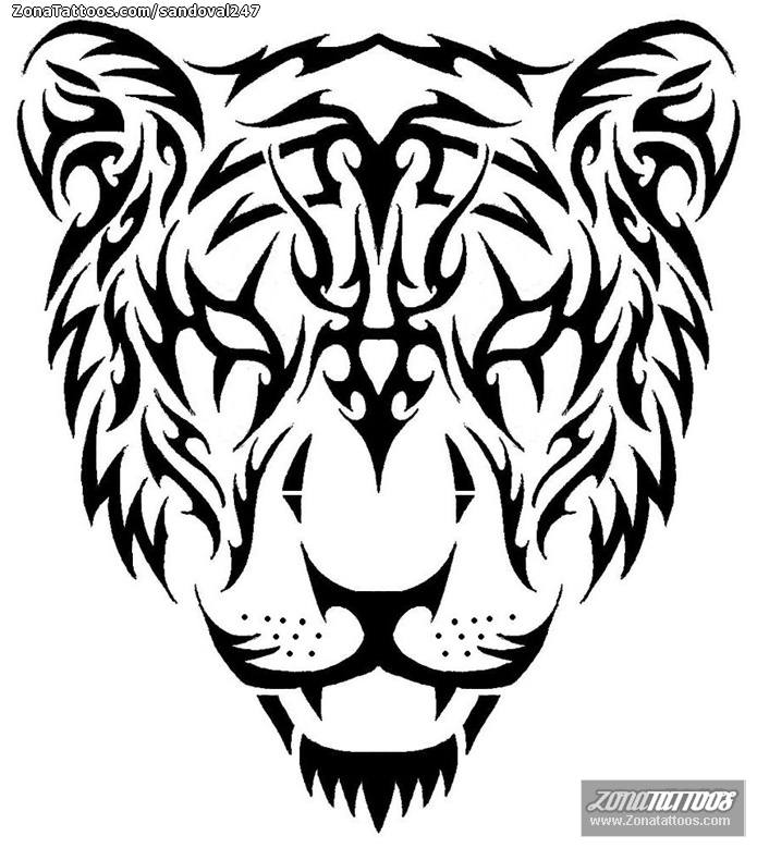 Foto de diseño Tribales, Tigres, Animales