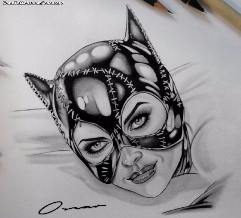 Catwoman tattoo by lipuchka on DeviantArt