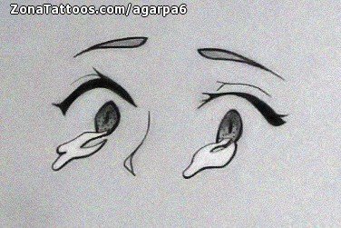 Tattoo flash photo Manga, Eyes