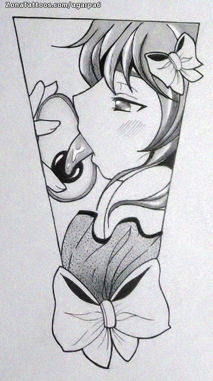 Tattoo flash photo Manga