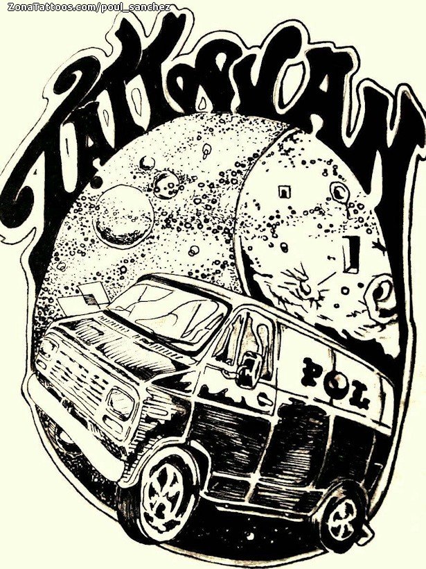 Tattoo flash photo Cars, Vehicles